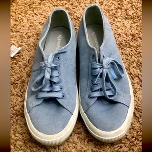 Blue suede shoes